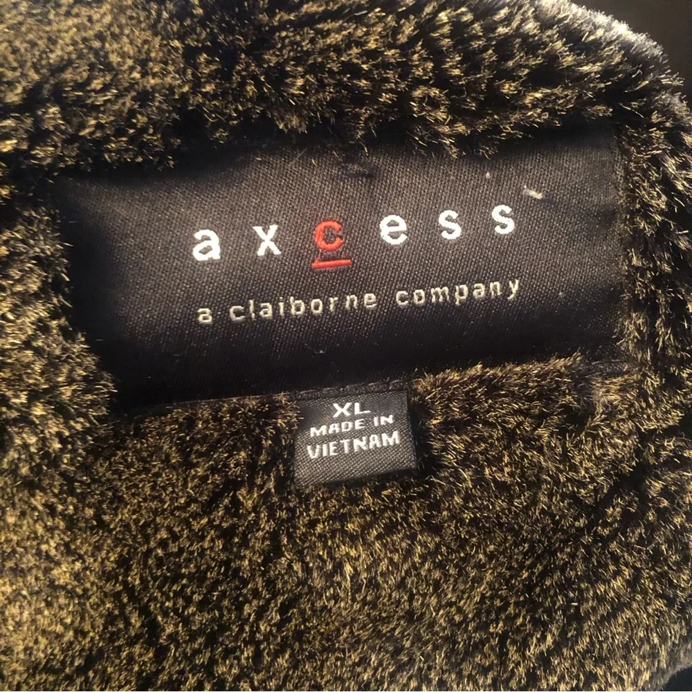 Axcess Brown Faux Suede Jacket size XL